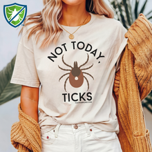 Load image into Gallery viewer, Organic Cotton and Recycled Polyester Minimalist Not Today Ticks T-Shirt