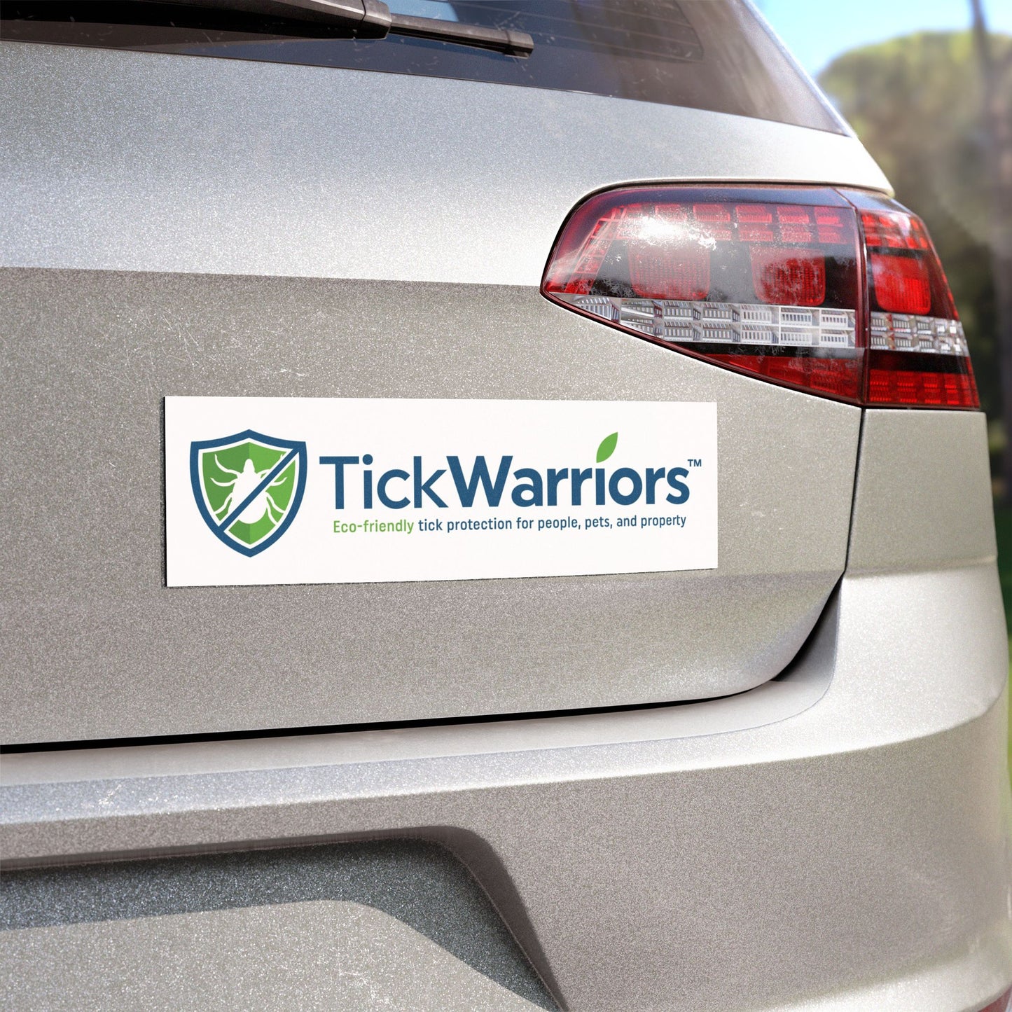 TickWarriors Logo Car Bumper Sticker Magnet