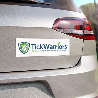 TickWarriors Logo Car Bumper Sticker Magnet