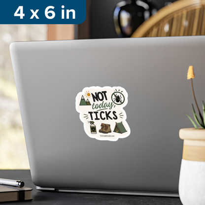Not Today Ticks Camping Sticker