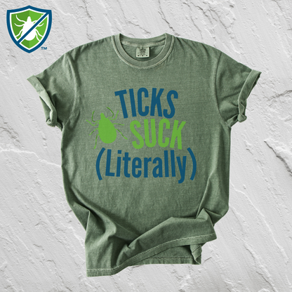 Ticks Suck (Literally) Shirt - TickWarriors Tee
