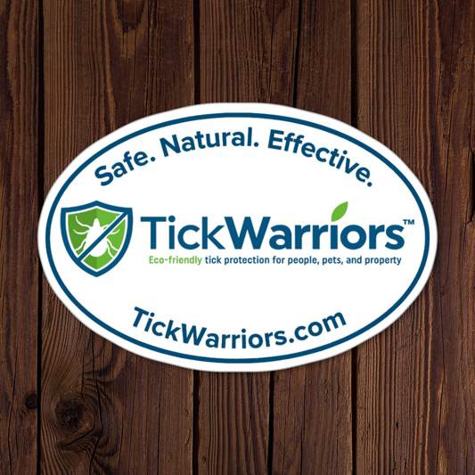 TickWarriors Safe. Natural. Effective Sticker