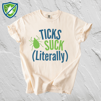 Ticks Suck (Literally) Shirt - TickWarriors Tee