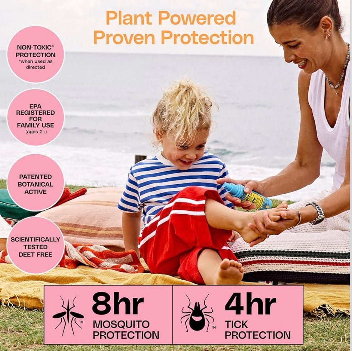 Mimikai Kids Mosquito and Tick Repellent Travel Pump Spray 3.4 fl oz