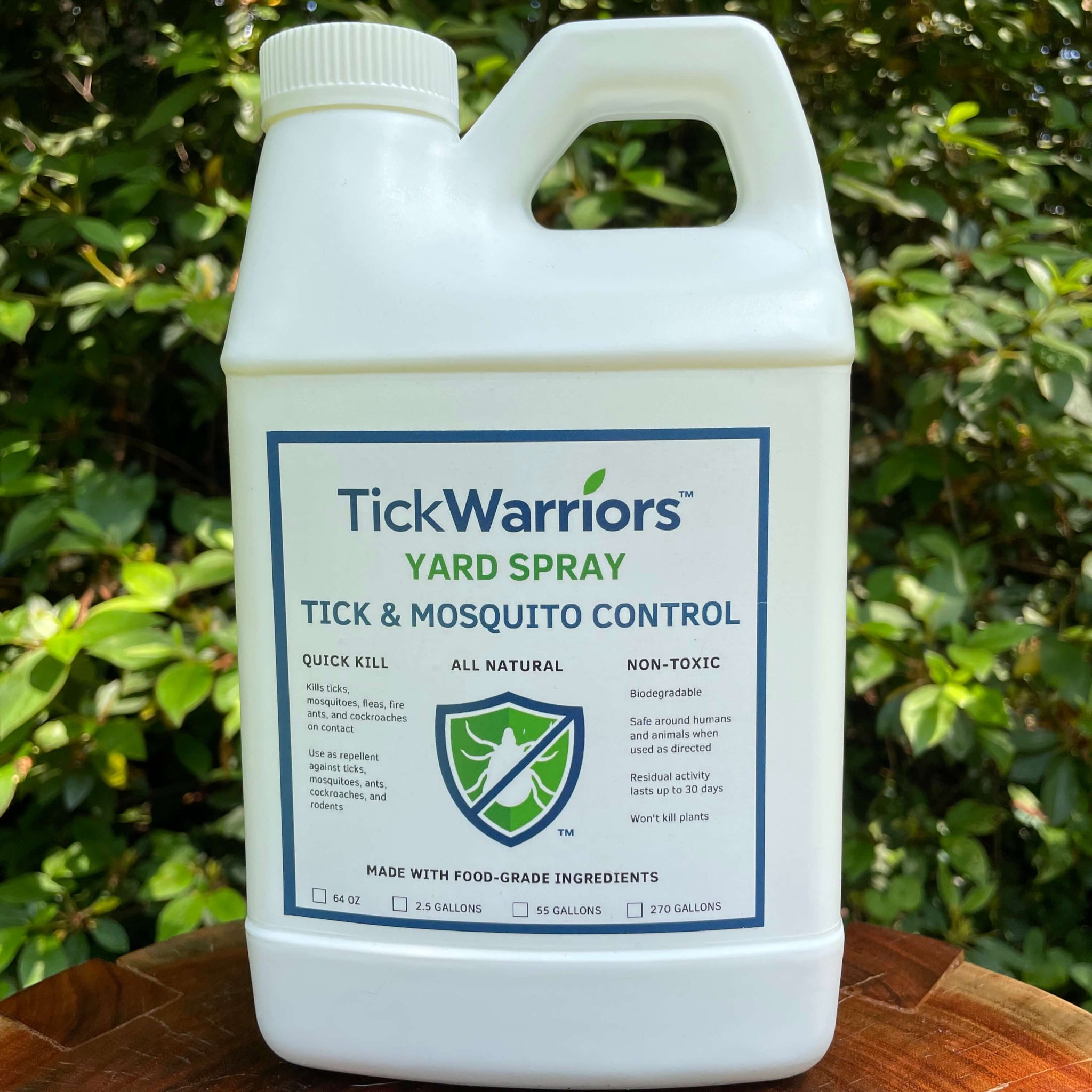 garden tick spray TickWarriors™ All-Natural Yard Spray 64oz