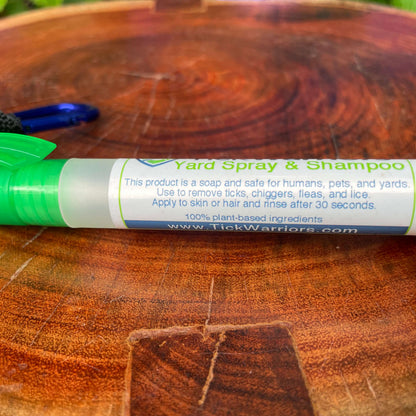 Tick Remover Shampoo Travel Pen With Carabiner