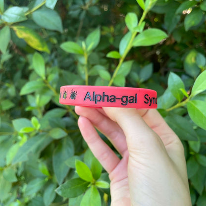 Alpha-Gal Syndrome Wristband Bracelet
