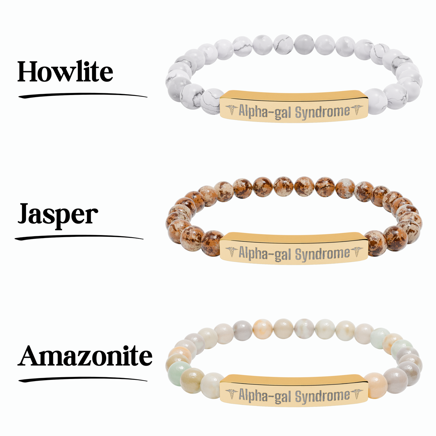 Alpha-gal Syndrome Alert Bracelet