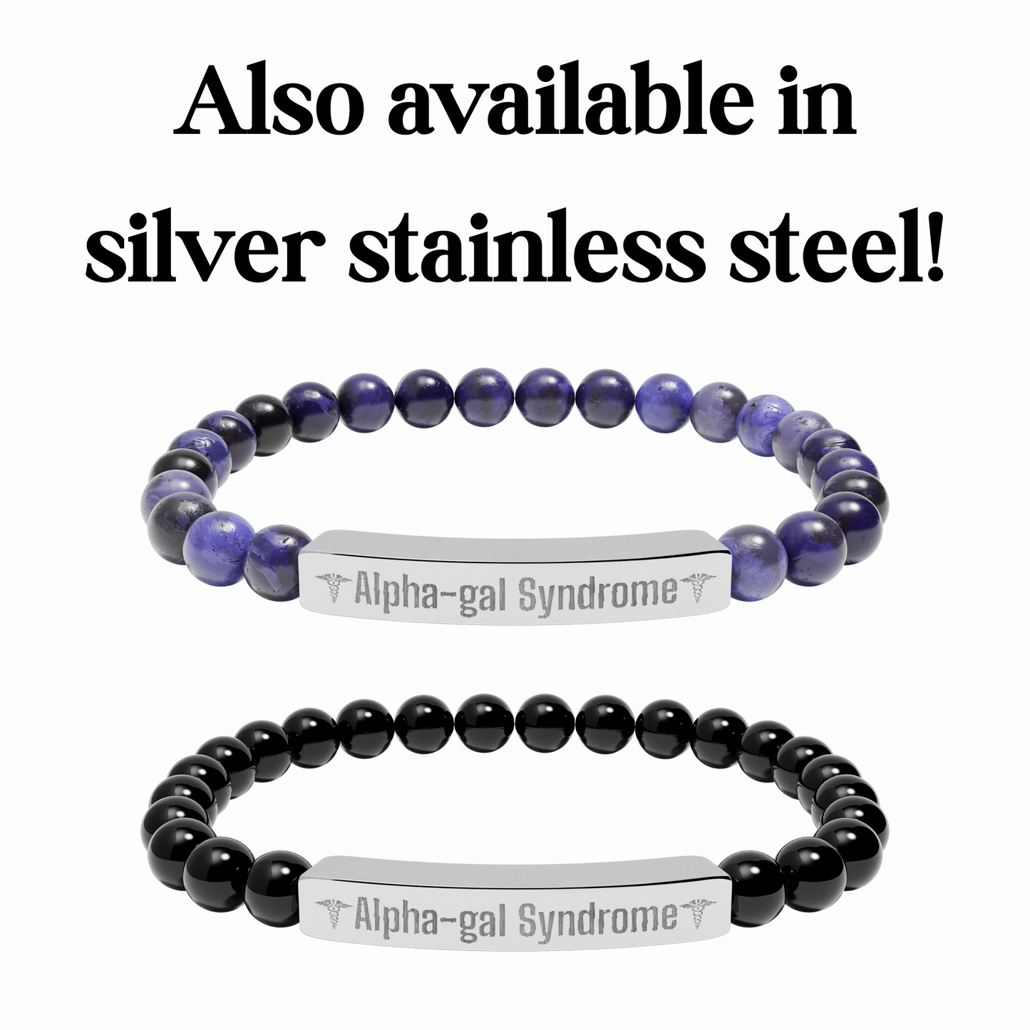 Alpha-gal Syndrome Alert Bracelet