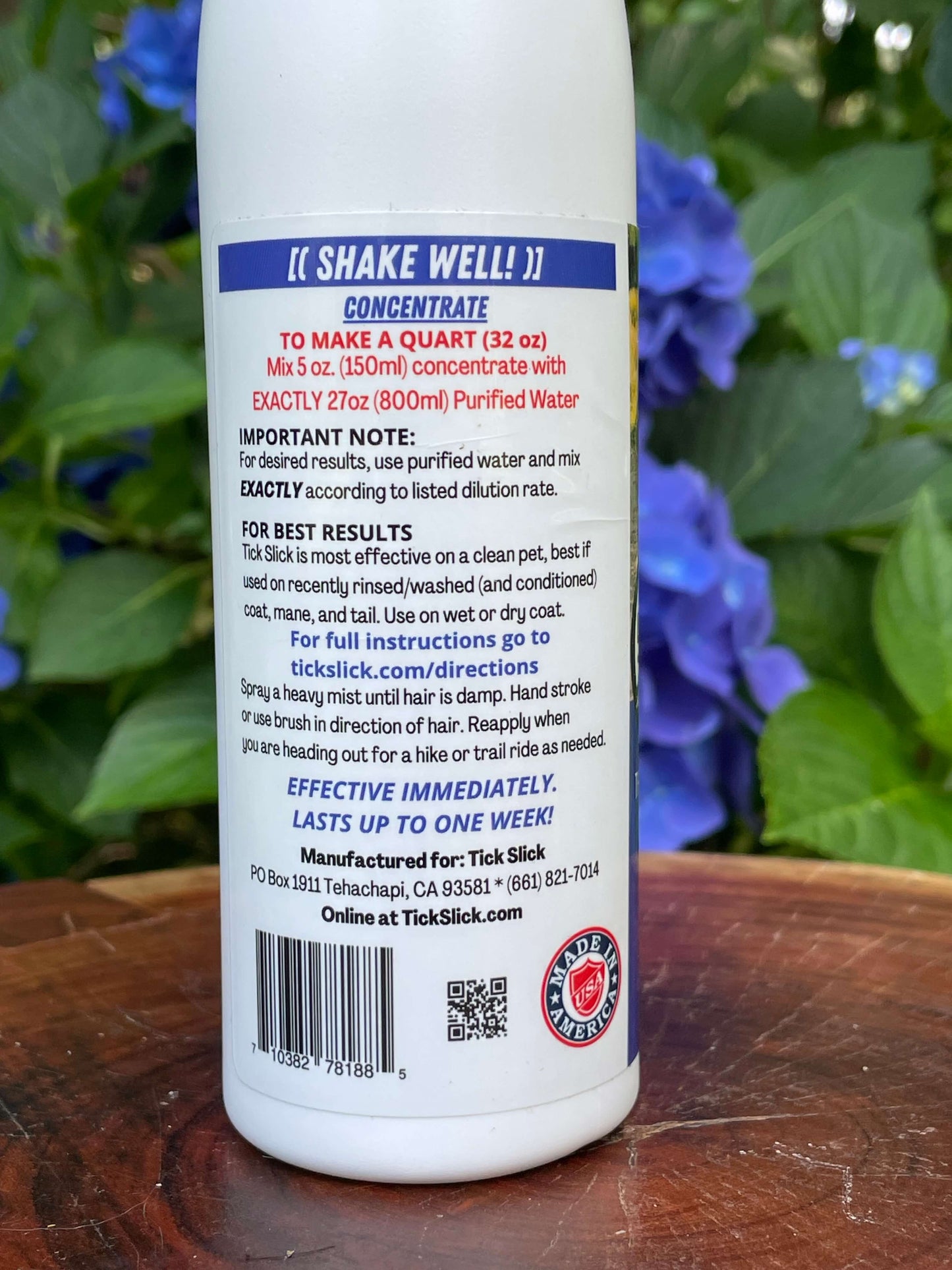 TickSlick 10oz Concentrate - Makes Two 64oz bottles